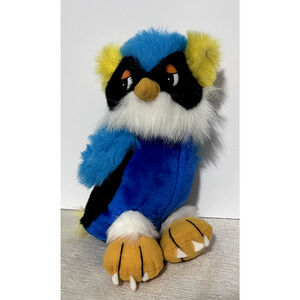 Vintage Wise Old Owl Stuffed‎ Animal Plush Toy 1990 Blue Ace Novelty 10"